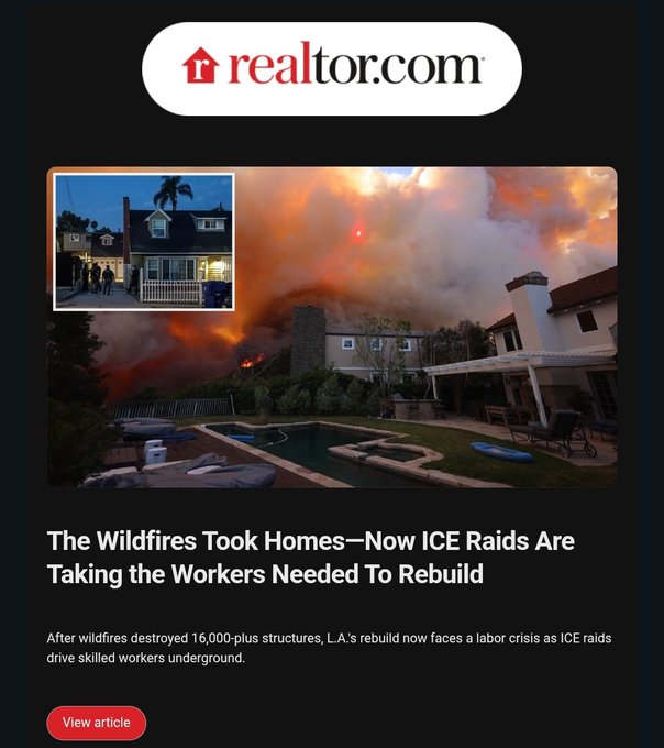Media Blames ICE, Not Illegal Hiring, for Wildfire Recovery Woes