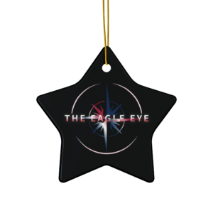 Patriotic The Eagle Eye Ceramic Ornament – Holiday Decoration