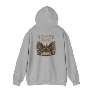 America 250 Eagle One Nation Under God Patriotic Hoodie